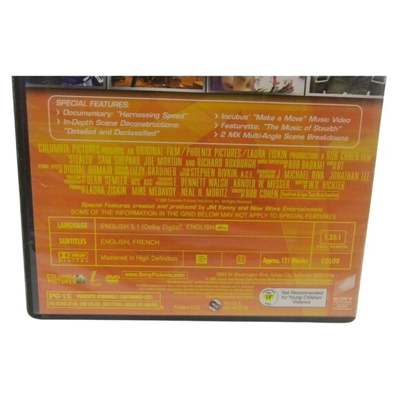 Stealth Action Adventure Two Disc Full Screen Edition Jamie Foxx Jessica Biel - Picture 4 of 4